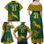 Custom South Africa Rugby Family Matching Off Shoulder Maxi Dress and Hawaiian Shirt Springboks Proud The Champions LT9 - Wonder Print Shop