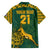 Custom South Africa Rugby Family Matching Off Shoulder Short Dress and Hawaiian Shirt Springboks Proud The Champions LT9 - Wonder Print Shop