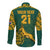 Custom South Africa Rugby Long Sleeve Button Shirt Springboks Proud The Champions - Wonder Print Shop