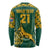 Custom South Africa Rugby Long Sleeve Shirt Springboks Proud The Champions - Wonder Print Shop