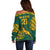 Custom South Africa Rugby Off Shoulder Sweater Springboks Proud The Champions - Wonder Print Shop