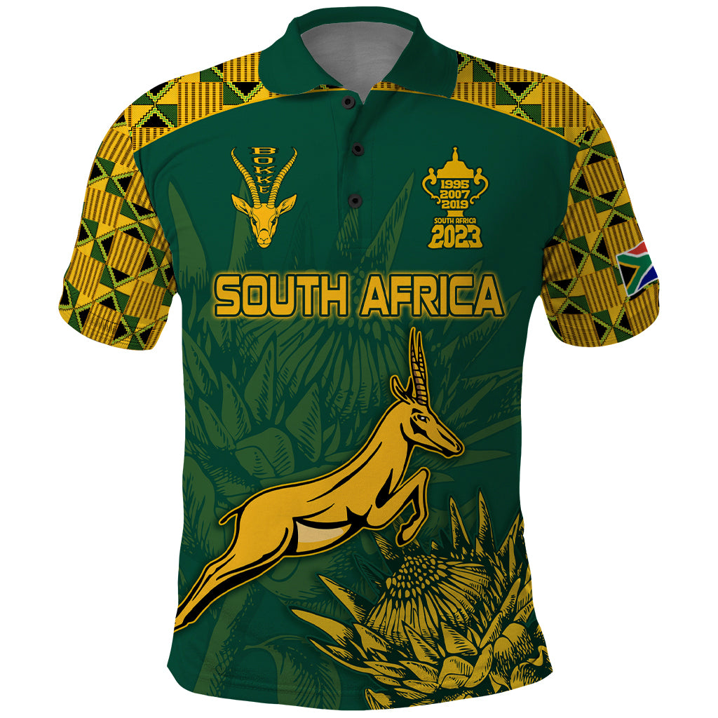 Custom South Africa Rugby Polo Shirt Springboks Proud The Champions - Wonder Print Shop