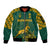 Custom South Africa Rugby Sleeve Zip Bomber Jacket Springboks Proud The Champions - Wonder Print Shop