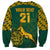 Custom South Africa Rugby Sweatshirt Springboks Proud The Champions - Wonder Print Shop