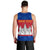 Personalised Cambodia Men Tank Top With Simple Flag Style - Wonder Print Shop