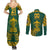 Custom South Africa Rugby Couples Matching Summer Maxi Dress and Long Sleeve Button Shirt Springboks Proud The Champions No2 LT9 - Wonder Print Shop