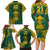 Custom South Africa Rugby Family Matching Long Sleeve Bodycon Dress and Hawaiian Shirt Springboks Proud The Champions No2 LT9 - Wonder Print Shop