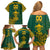 Custom South Africa Rugby Family Matching Off Shoulder Short Dress and Hawaiian Shirt Springboks Proud The Champions No2 LT9 - Wonder Print Shop