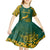 Custom South Africa Rugby Kid Short Sleeve Dress Springboks Proud The Champions No2 - Wonder Print Shop