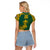 Custom South Africa Rugby Raglan Cropped T Shirt Springboks Proud The Champions No2 - Wonder Print Shop