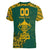 Custom South Africa Rugby Women V Neck T Shirt Springboks Proud The Champions No2 - Wonder Print Shop