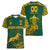 Custom South Africa Rugby Women V Neck T Shirt Springboks Proud The Champions No2 - Wonder Print Shop