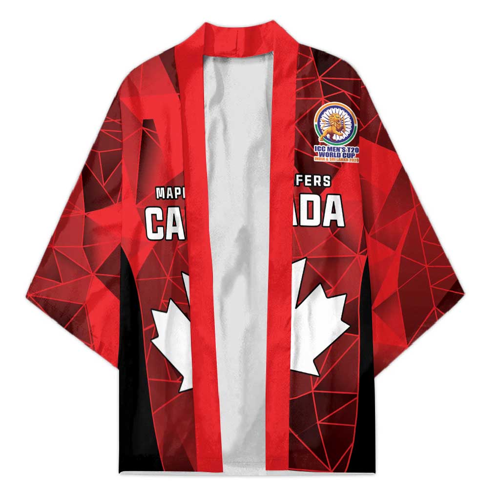 Custom Canada Cricket Spirit 2026 Kimono World T20 Edition - Wonder Print Shop
