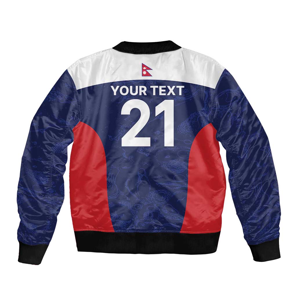 Custom Nepal Cricket Spirit 2026 Bomber Jacket World T20 Edition - Wonder Print Shop
