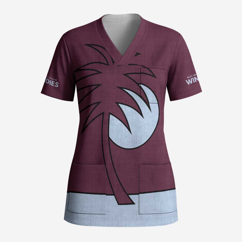 Custom West Indies 1999 Retro Scrub Top Classic Champion Vintage - Wonder Print Shop