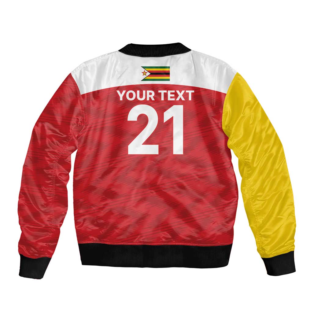 Custom Zimbabwe Cricket Spirit 2026 Bomber Jacket World T20 Edition - Wonder Print Shop
