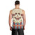 Papua Batik Motif Bird Of Paradise and Native Papuan Shield Men Tank Top - Wonder Print Shop