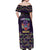 Come At Me Breaux Crawfish Beads Off Shoulder Maxi Dress Mardi Gras Carnival - Wonder Print Shop