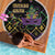 Mardi Gras Carnival Beach Blanket Geometric Pattern Vintage