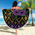 Mardi Gras Carnival Beach Blanket Geometric Pattern Vintage