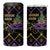 Mardi Gras Carnival 4 in 1 Can Cooler Tumbler Geometric Pattern Vintage