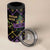 Mardi Gras Carnival 4 in 1 Can Cooler Tumbler Geometric Pattern Vintage