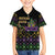 Mardi Gras Carnival Kid Hawaiian Shirt Geometric Pattern Vintage - Wonder Print Shop