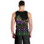 Mardi Gras Carnival Men Tank Top Geometric Pattern Vintage