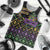 Mardi Gras Carnival Men Tank Top Geometric Pattern Vintage