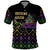 Mardi Gras Carnival Polo Shirt Geometric Pattern Vintage - Wonder Print Shop