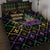 Mardi Gras Carnival Quilt Bed Set Geometric Pattern Vintage - Wonder Print Shop