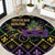 Mardi Gras Carnival Round Carpet Geometric Pattern Vintage - Wonder Print Shop