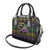 Mardi Gras Carnival Shoulder Handbag Geometric Pattern Vintage - Wonder Print Shop