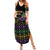 Mardi Gras Carnival Summer Maxi Dress Geometric Pattern Vintage - Wonder Print Shop