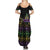 Mardi Gras Carnival Summer Maxi Dress Geometric Pattern Vintage - Wonder Print Shop