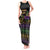 Mardi Gras Carnival Tank Maxi Dress Geometric Pattern Vintage - Wonder Print Shop