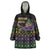 Mardi Gras Carnival Wearable Blanket Hoodie Geometric Pattern Vintage