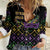 Mardi Gras Carnival Women Casual Shirt Geometric Pattern Vintage - Wonder Print Shop