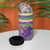 Mardi Gras Fleur De Lis 4 in 1 Can Cooler Tumbler With Beads Glitter Pattern