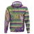 Mardi Gras Fleur De Lis Hoodie With Beads Glitter Pattern - Wonder Print Shop