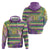 Mardi Gras Fleur De Lis Hoodie With Beads Glitter Pattern - Wonder Print Shop