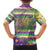 Mardi Gras Fleur De Lis Kid Hawaiian Shirt With Beads Glitter Pattern - Wonder Print Shop