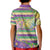 Mardi Gras Fleur De Lis Kid Polo Shirt With Beads Glitter Pattern - Wonder Print Shop