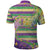 Mardi Gras Fleur De Lis Polo Shirt With Beads Glitter Pattern - Wonder Print Shop