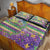 Mardi Gras Fleur De Lis Quilt Bed Set With Beads Glitter Pattern - Wonder Print Shop