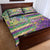 Mardi Gras Fleur De Lis Quilt Bed Set With Beads Glitter Pattern - Wonder Print Shop