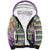 Mardi Gras Fleur De Lis Sherpa Hoodie With Beads Glitter Pattern - Wonder Print Shop