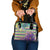 Mardi Gras Fleur De Lis Shoulder Handbag With Beads Glitter Pattern - Wonder Print Shop