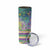 Mardi Gras Fleur De Lis Skinny Tumbler With Beads Glitter Pattern - Wonder Print Shop