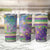 Mardi Gras Fleur De Lis Tumbler Cup With Beads Glitter Pattern - Wonder Print Shop